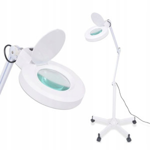 Lumarko Stojąca lampa ze szkłem powiększającym