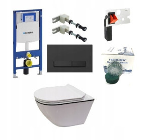 Geberit Stelaż Duofix Up320 Czarny Mat Fresh Miska