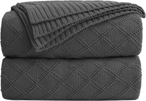 Koc PLED WARKOCZ 100% BAWEŁNA Naturalny WAFEL Loft