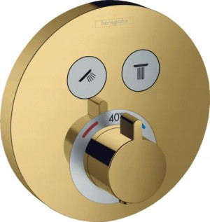 Hansgrohe Bateria podtynkowa termostatyczna złoty