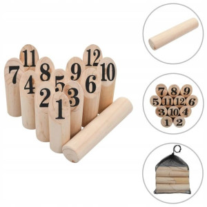 Lumarko Gra plenerowa Kubb numeryczny, wykonana z