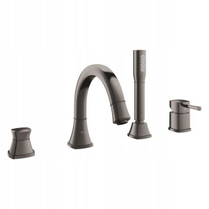 Grohe Bateria wannowa Grandera HARD GRAPHITE 4-otw
