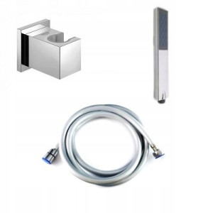GROHE uchwyt prysznicowy + wąż 125 cm + słuchawka