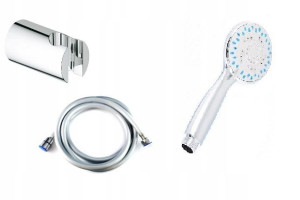GROHE uchwyt prysznicowy + wąż 200 cm + słuchawka