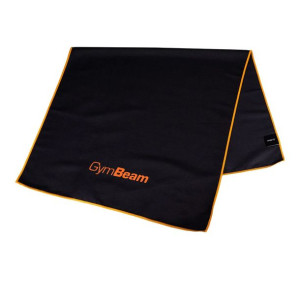 SZYBKOSCHNĄCY ręcznik sport Black/Orange - GymBeam