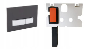 Geberit Sigma 50 Chrom + Pojemnik Na Kostki Fresh
