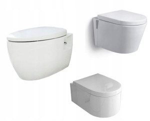 Miska Wc Bezrantowa Wisząca T + Deska W/o + Mata