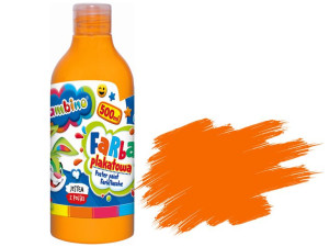BAMBINO Farba PLAKATOWA w Butelce 500ml POMARAŃCZOWA