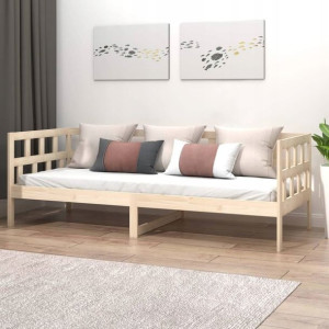 Lumarko Łóżko dzienne, lite drewno sosnowe, 90x200