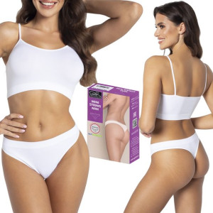Majtki Gatta Mini String Nini bezszwowe białe, XL