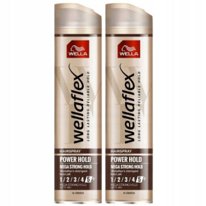 Wellaflex Power Hold 5+ Lakier do Włosów 250ml x2