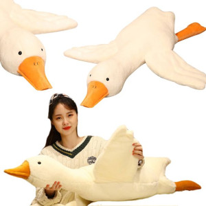 Duża Pluszowa Maskotka Gęś Poduszka Kaczka 110cm