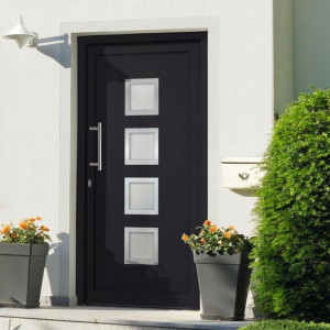 Lumarko Drzwi wejściowe zewnętrzne, antracytowe, 9