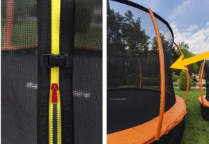 Siatka Wewnętrzna Trampoliny 14ft/ 427cm 8 Słupków