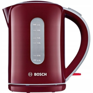 Czajnik Bezprzewodowy Bosch TWK 7604 Bordowy