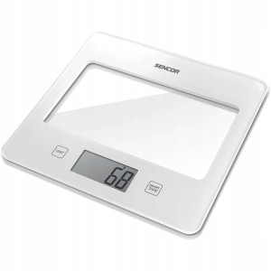 Waga Kuchenna Szklana Tarowanie Sencor SKS 5020 WH