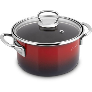 Garnek z Pokrywą 5,5L Lamart EMAIL LT1184
