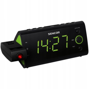 Radiobudzik Sencor SRC 330 GN Z Projekcją Czasu