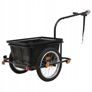 Lumarko Przyczepa rowerowa, czarna, 50 L!