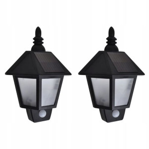 Lumarko Ścienne lampy solarne, 2 szt., z detektore