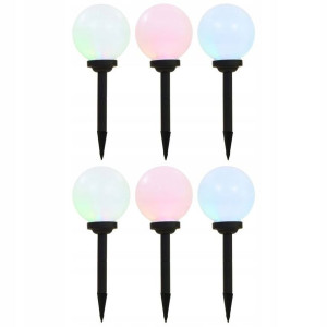 Lumarko Lampy solarne do ogrodu, 6 szt., LED, kuli
