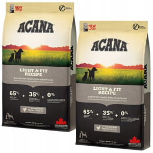 ACANA Adult Light & Fit dla psa 2x11,4kg