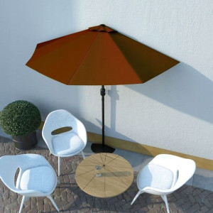 Lumarko Półparasol balkonowy, aluminium, terakota,
