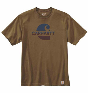 Koszulka Carhartt Heavyweight C Oiled Walnut XL