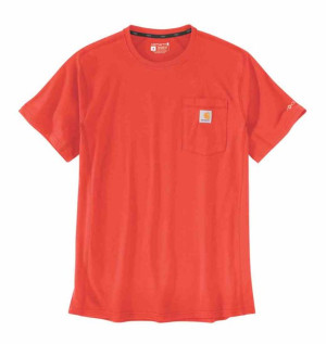Koszulka Carhartt Force Midweight Pocket Cherry To XL
