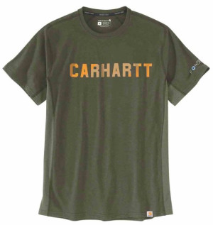 Koszulka Carhartt Force Block Logo Mid Basil XL