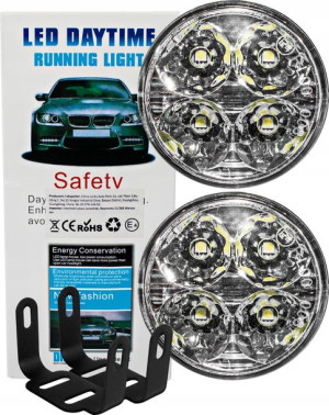 Lampy Światła Do Jazdy Dziennej Okrągłe 4led