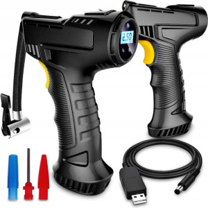 KOMPRESOR SAMOCHODOWY Pompka Sprężarka 12V LED LCD