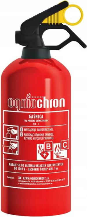 Gaśnica Samochodowa Proszkowa Ogniochron Bc 1kg
