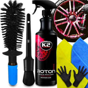 K2 Roton Pro Płyn Mycia Felg Krwawy Efekt Zestaw