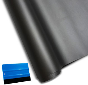 Folia Okleina Czarna Mat Matowa 50x152cm + Rakla