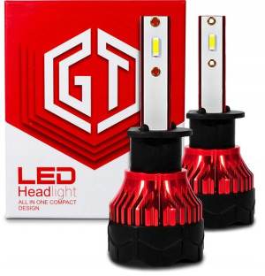 Żarówki Led H1 Gt Cob +300% Super Mocna Żarówka