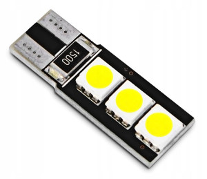 Żarówka W5w 3 Led T10 Żarówki Postojowe Wnętrza