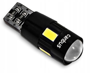 Żarówka 6 Led Canbus W5w T10 Żarówki Soczewka