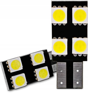 Żarówka W5w T10 4 Led Canbus Żarówki Białe Mocne