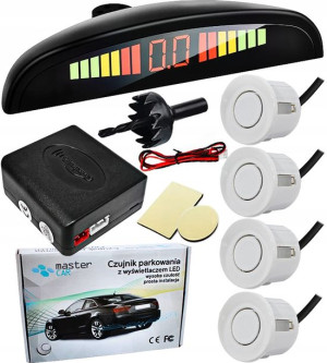 4 Czujniki Parkowania Cofania Led Lcd Parktronic