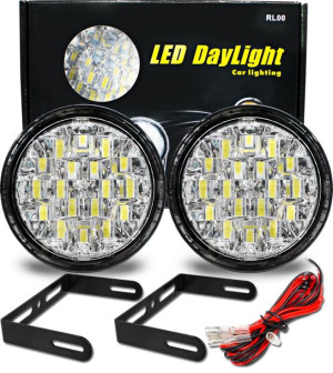 Okrągłe Światła LED do jazdy lampy E4 RL 9 CM DRL