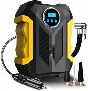 KOMPRESOR SAMOCHODOWY Pompka Sprężarka 12V LED LCD