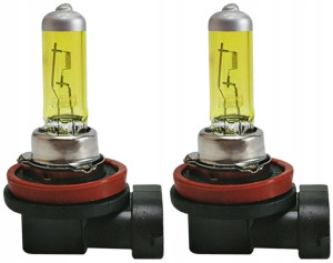 Żarówki H11 12v 55w Zółte Yellow Homologacja Kpl