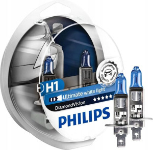 PHILIPS Diamond Vision H1 5000K BIAŁE ŻARÓWKI