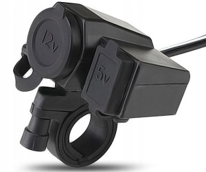 Gniazdo Zapalniczki Do Motocykla 12v + Usb Komplet