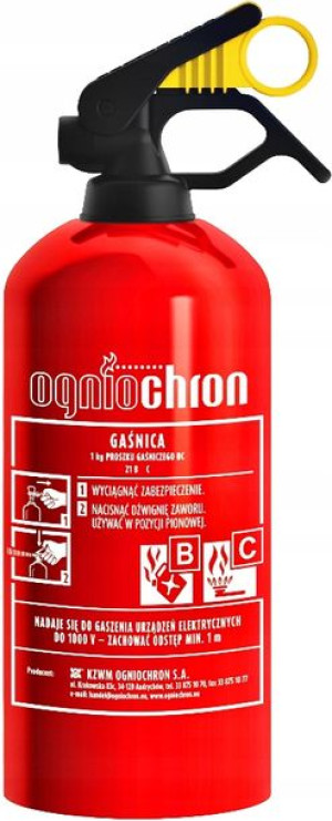 Gaśnica Proszkowa Do Auta Samochodowa 1kg + 5lat