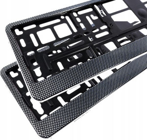 Ramka Tablicy Rejestracyjnej Carbon Komplet 2 Szt