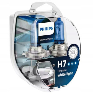 2x H7 Philips Diamond Vision Zimna Biel 5000k