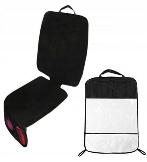 2W1 MATA osłona POD FOTELIK + ORGANIZER wz2 czarny