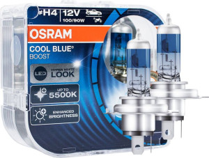 Żarówki H4 Osram Cool Blue Boost Next 5500k Białe